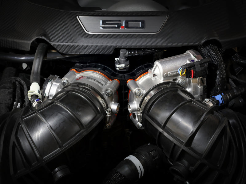 aFe 46-33026N - AFE46-33026N - aFe 2024 Ford Mustang GT/ 2024 Ford Mustang Dark Horse V8 5.0L Silver Bullet Throttle Body Spacer - Shipped in Europe - Tuningsupply.com