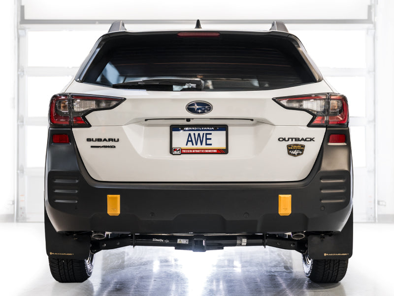 AWE Tuning 3015-38246 - AWE3015-38246 - AWE 20-25 Subaru Outback (Wilderness & XT) 0FG Catback Exhaust w/Dual BashGuards - Shipped in Europe - Tuningsupply.com