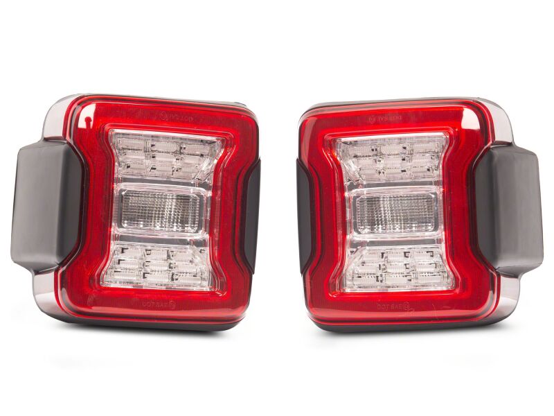 Raxiom J181426 - RAXJ181426 - Raxiom 18-26 Jeep Wrangler JL LED Tail Lights- Clear Housing- Clear Lens - Shipped in Europe - Tuningsupply.com