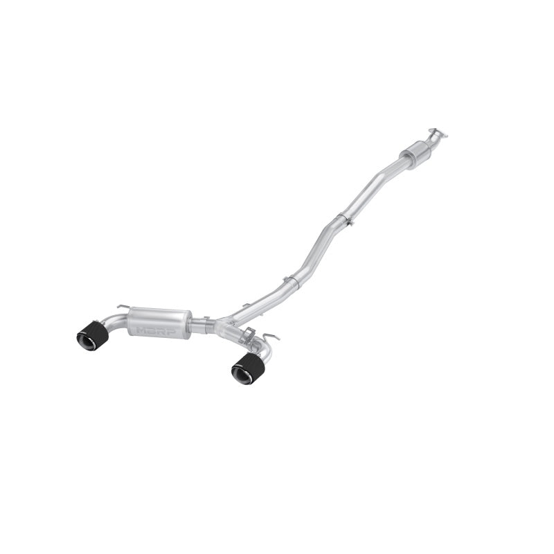 MBRP PS47093CF - MBRPS47093CF - MBRP 22-23 Hyundai Kona N 2.0L Turbo 3in Cat Back Dual Rear with Carbon Fiber Tips - T304 - Shipped in Europe - Tuningsupply.com