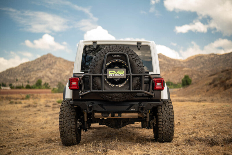 DV8 Offroad TCJL-14 - DVETCJL-14 - DV8 18-25 Jeep Wrangler JL Body Mounted Tire Carrier - Shipped in Europe - Tuningsupply.com