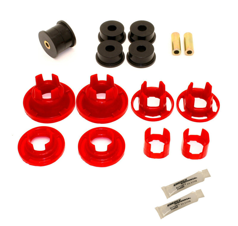 BMR Suspension BK020 - BMRBK020 - BMR 10-11 5th Gen Camaro Street Version Rear Cradle Bushing Kit (BK001 BK016) - Black/Red - Shipped in Europe - Tuningsupply.com