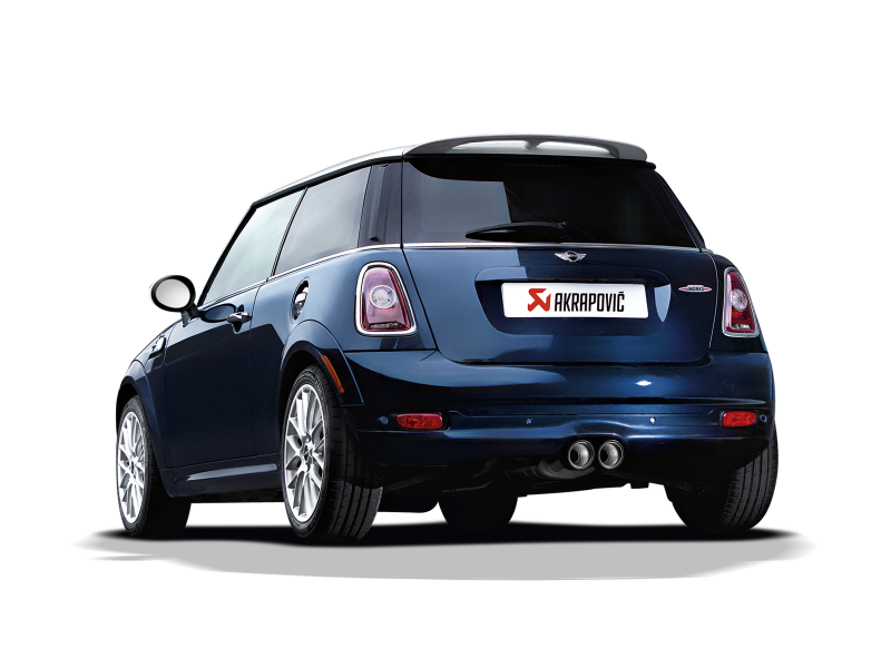 Akrapovic ME-MIN/TI/1H - AKRME-MIN/TI/1H - Akrapovic 07-14 MINI Cooper S (R56) / Cooper S Cabrio (R57) Evolution Line Cat Back (SS) (Req. Tips) - Shipped in Europe - Tuningsupply.com