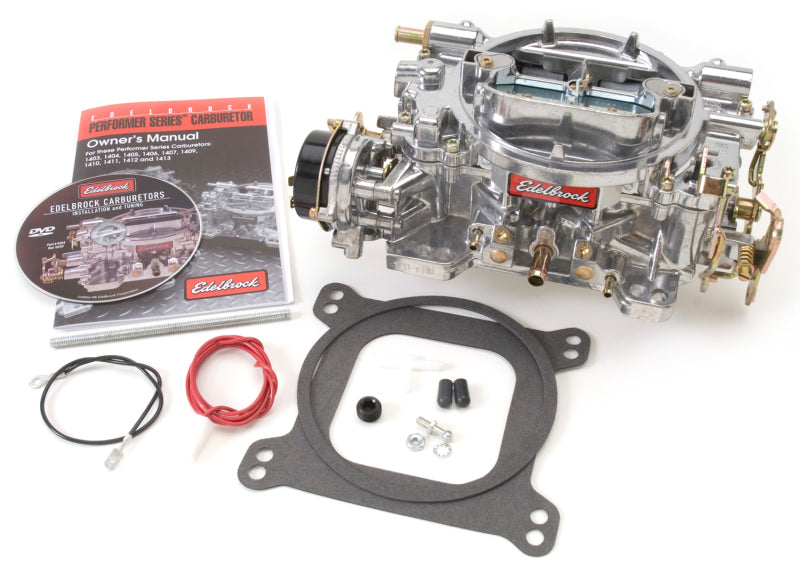 Edelbrock 1411 - EDE1411 - Edelbrock Carburetor Performer Series 4-Barrel 750 CFM Electric Choke Satin Finish - Shipped in Europe - Tuningsupply.com