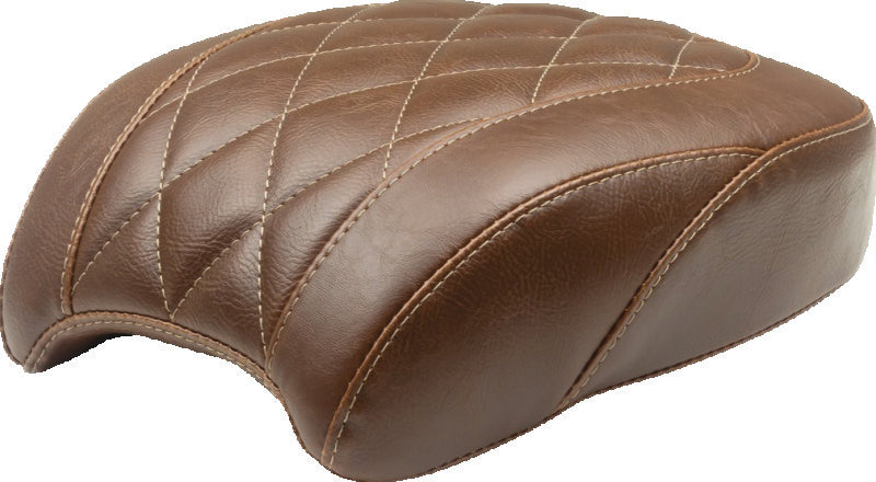 Mustang Motorcycle 83006 - MMP83006 - Mustang 18-21 Harley Heritage Classic, Deluxe Wide Tripper Passenger Seat Diamond Stitch - Brown - Shipped in Europe - Tuningsupply.com