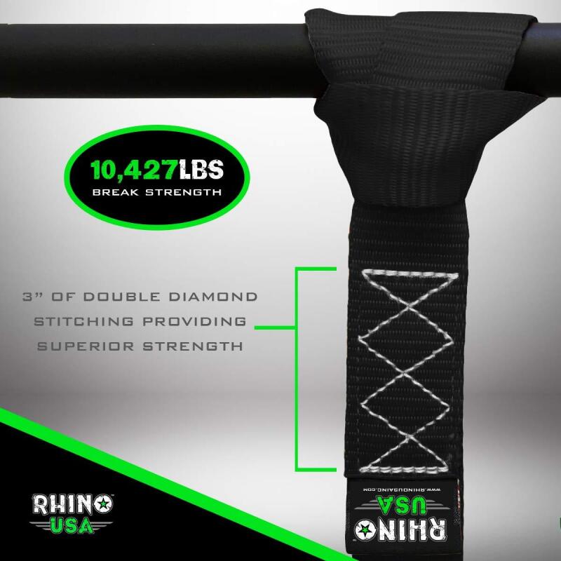 Rhino USA SOFT4PACK-BLK - RSASOFT4PACK-BLK - Rhino USA Soft Loops Motorcycle Tie-Down Set 4-Pack Black - Shipped in Europe - Tuningsupply.com
