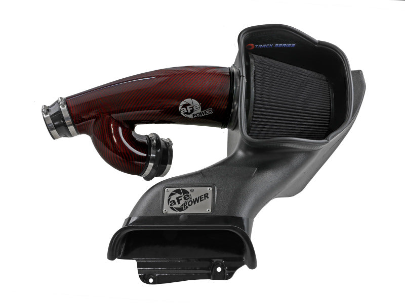 aFe 57-10031KR - AFE57-10031KR - aFe 17-24 Ford F-150 Track Series Red Kevlar Carbon Fiber C/A Intake System w/Black Pro 5R Filter - Shipped in Europe - Tuningsupply.com