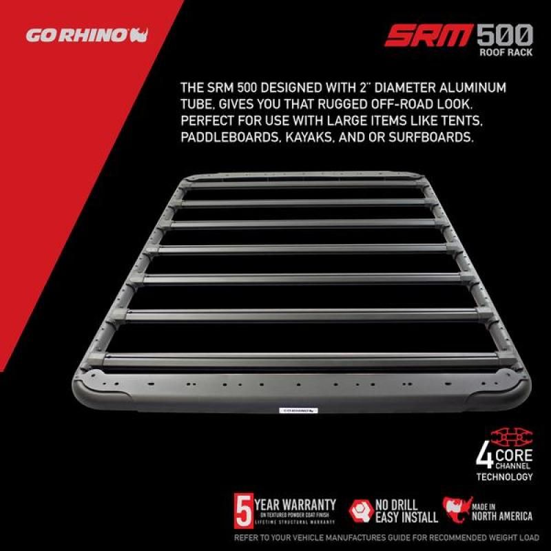 Go Rhino 5935065T - GOR5935065T - Go Rhino SRM 500 Roof Rack - 65in - Shipped in Europe - Tuningsupply.com