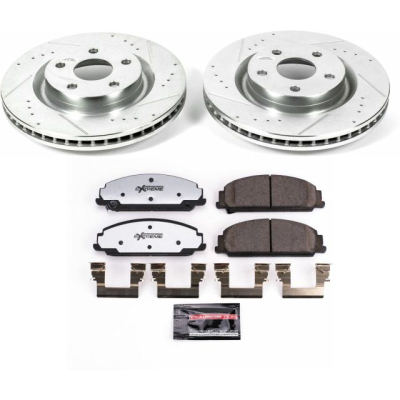 PowerStop K5529-26 - PSBK5529-26 - Power Stop 08-09 Pontiac G8 Front Z26 Street Warrior Brake Kit - Shipped in Europe - Tuningsupply.com