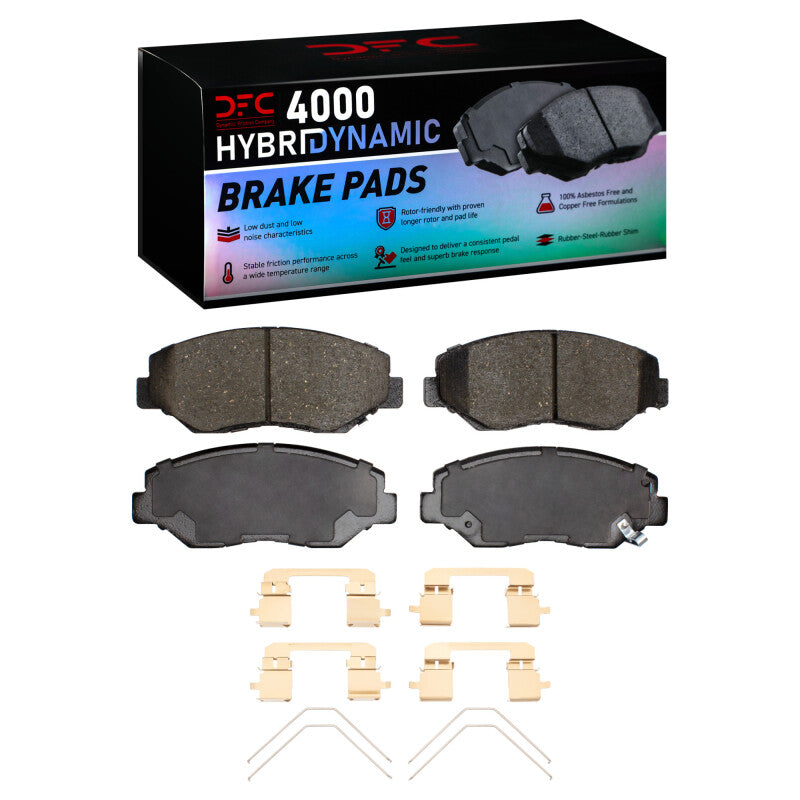 DFC - DFC4000-0914-03 - DFC 12-15 Honda Civic Front 4000 HybriDynamic Brake Pads and Hardware Kit - Shipped in Europe - Tuningsupply.com