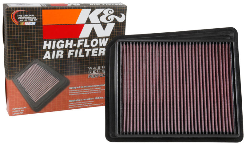 K&N Engineering 33-5062 - KNN33-5062 - K&N 2017 Nissan Titan V8-5.6L F/I Drop In Replacement Air Filter - Shipped in Europe - Tuningsupply.com