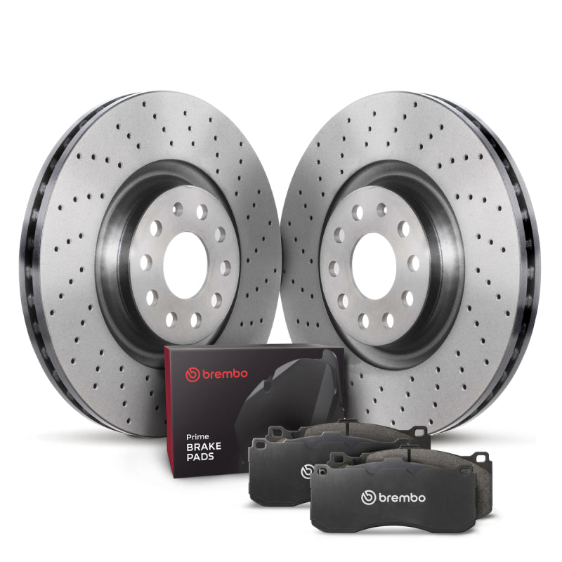 Brembo OE - BREKTX4079 - Brembo OE 15-20 Audi A3 Quattro/19-23 Q3/15-20 S3/16-23 TTS Quattro/19-23 Arteon Rear Disc Brake Kit - Shipped in Europe - Tuningsupply.com