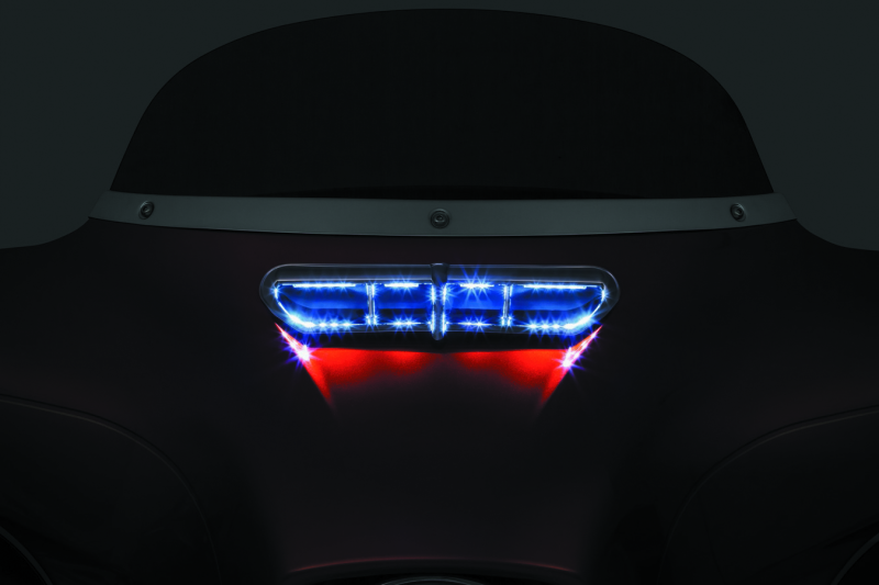 Kuryakyn 5053 - KUR5053 - Kuryakyn L.E.D. Fairing Vent Accent 14-Up Touring Chrome - Shipped in Europe - Tuningsupply.com