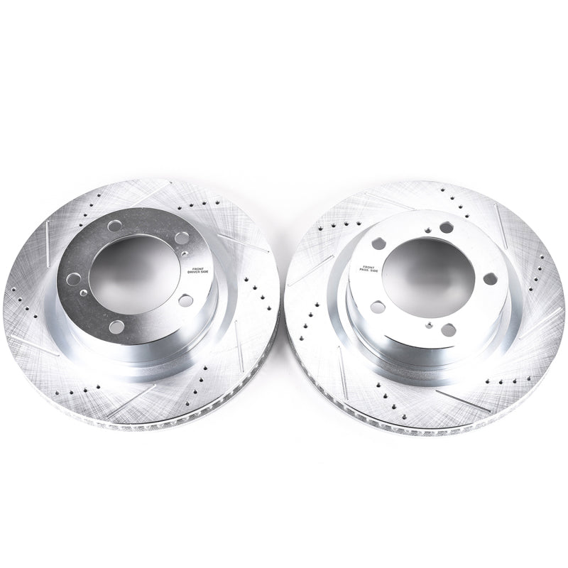 PowerStop JBR1309XPR - PSBJBR1309XPR - Power Stop 16-21 Toyota Land Cruiser Front Evolution Drilled & Slotted Rotors - Pair - Shipped in Europe - Tuningsupply.com