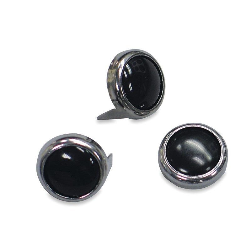 Mustang Motorcycle 78089 - MMP78089 - Mustang Studs 12.5mm (Bag of 10) - Black - Shipped in Europe - Tuningsupply.com