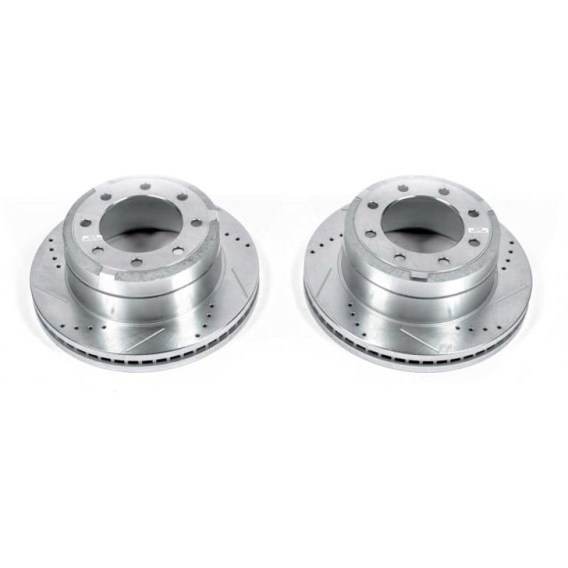 PowerStop AR85155XPR - PSBAR85155XPR - Power Stop 13-22 Ford F-350 Super Duty Rear Drilled & Slotted Rotor - Pair - Shipped in Europe - Tuningsupply.com