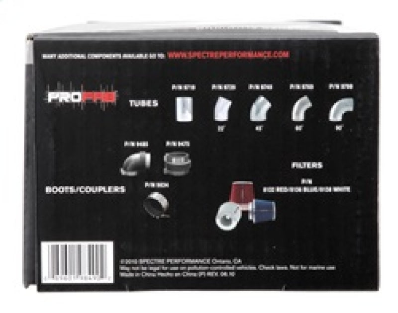 Spectre 9849 - SPE9849 - Spectre Plenum 4in. OD x 9in. (Air Cleaner to Stud Inlet) - Single - Shipped in Europe - Tuningsupply.com