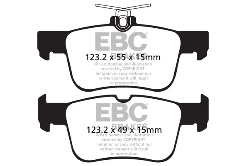 EBC DP42160R - EBCDP42160R - EBC 13+ Ford Fusion 1.6 Turbo Yellowstuff Rear Brake Pads - Shipped in Europe - Tuningsupply.com