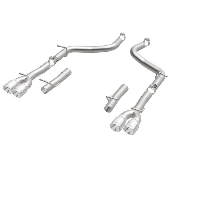 Magnaflow 19218 - MAG19218 - MagnaFlow Axle-Back, SS, 2.5in, Quad Split Rear 3.5in Tip 2015 Dodge Challenger 3.6L V6 - Shipped in Europe - Tuningsupply.com