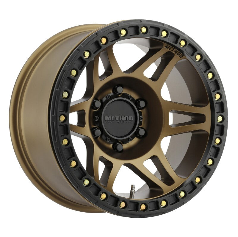 Method Wheels - MRWMR10679060944B - Method MR106 Beadlock 17x9 -44mm Offset 6x5.5 108mm CB Method Bronze w/BH-H24125 Wheel - Shipped in Europe - Tuningsupply.com