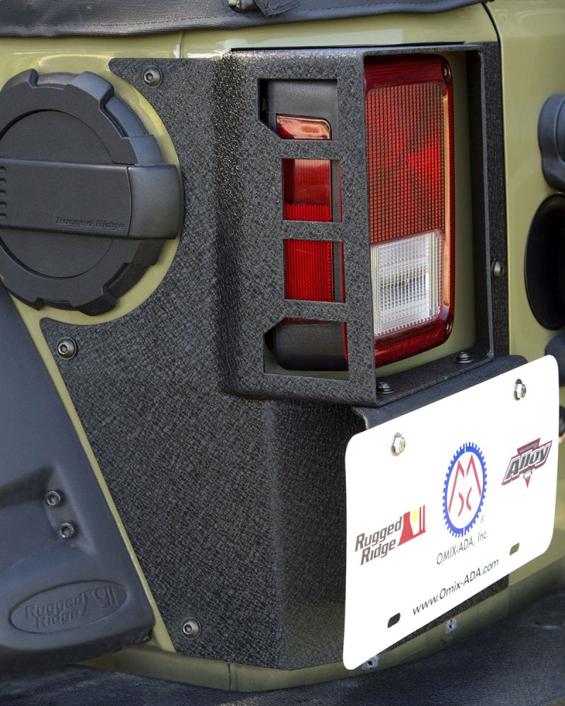 Rugged Ridge 11615.20 - RUG11615.20 - Rugged Ridge XHD Corner Guard Rear 07-18 Jeep Wrangler JKU 4 Door - Shipped in Europe - Tuningsupply.com