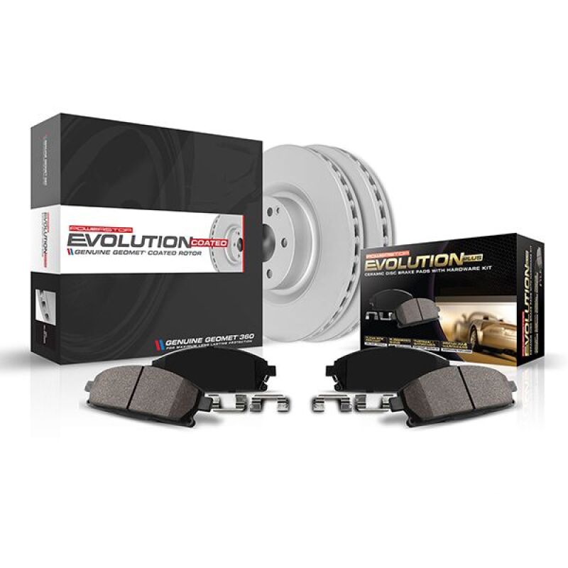 PowerStop CRK8802 - PSBCRK8802 - PowerStop 21-24 Ford Bronco Geomet Z17 Evolution Coated Brake Rotor Kit - Shipped in Europe - Tuningsupply.com