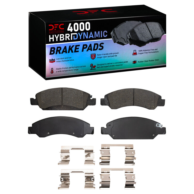 DFC - DFC4000-1363-01 - DFC 05-18 Chevrolet Silverado 1500 Front 4000 HybriDynamic Brake Pads and Hardware Kit - Shipped in Europe - Tuningsupply.com