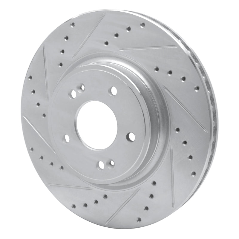 R1 Concepts 631-21040L - RNC631-21040L - R1 18-23 Genesis G70 Front Left Drilled & Slotted Silver Brake Rotor - Shipped in Europe - Tuningsupply.com