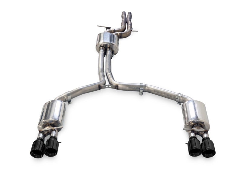 AWE Tuning 3015-43074 - AWE3015-43074 - AWE Tuning Audi C7.5 A7 3.0T Touring Edition Exhaust - Quad Outlet Diamond Black Tips - Shipped in Europe - Tuningsupply.com