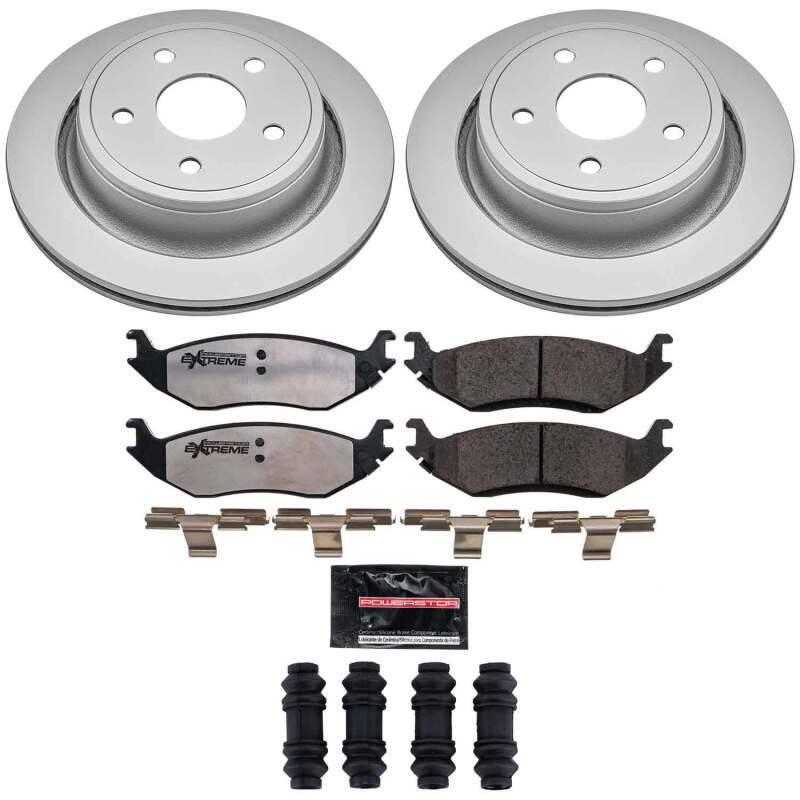 PowerStop CPK2172-36 - PSBCPK2172-36 - Power Stop 07-09 Chrysler Aspen Rear Z36 Coated Truck & Tow Brake Kit - Shipped in Europe - Tuningsupply.com