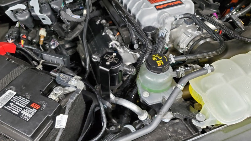 J&L 3097P-B - JLT3097P-B - J&L 23-25 Ford F-150 Raptor R Oil Separator 3.0 Passenger Side - Black Anodized - Shipped in Europe - Tuningsupply.com