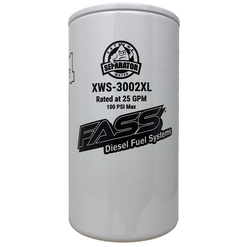 FASS Fuel Systems SXWS3002XL - FASSXWS3002XL - FASS Hydroglass Titanium Signature Series Extended Length Extreme Water Separator XWS-3002XL - Shipped in Europe - Tuningsupply.com