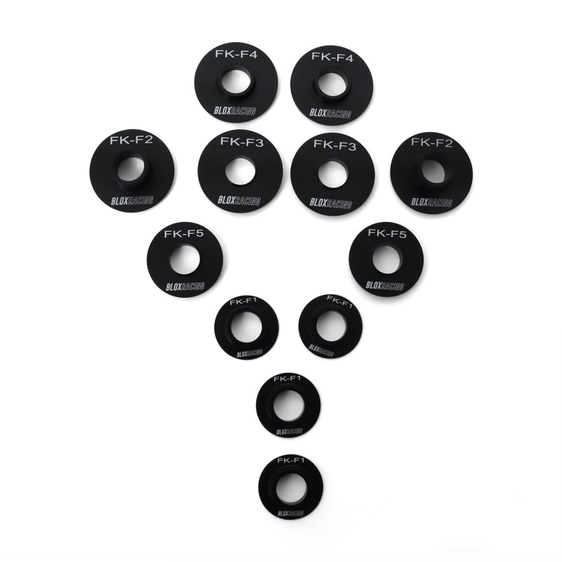 BLOX Racing BXSS-20605 - BLOBXSS-20605 - BLOX Racing 16-21 FK Civic - Front - 12 Pieces Subframe Hard Collar Kit - Shipped in Europe - Tuningsupply.com