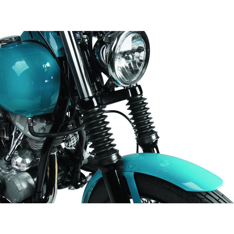 Bikers Choice 666766 - BKC666766 - Bikers Choice 41MM Black Fork Boots Extended 8.58in / Collapsed 4in (Pair) - Shipped in Europe - Tuningsupply.com