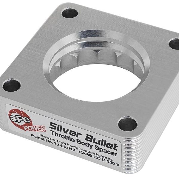 aFe 46-35001 - AFE46-35001 - aFe Silver Bullet Throttle Body Spacers TBS Jeep Wrangler (TJ YJ) 91-06 4.0L - Shipped in Europe - Tuningsupply.com