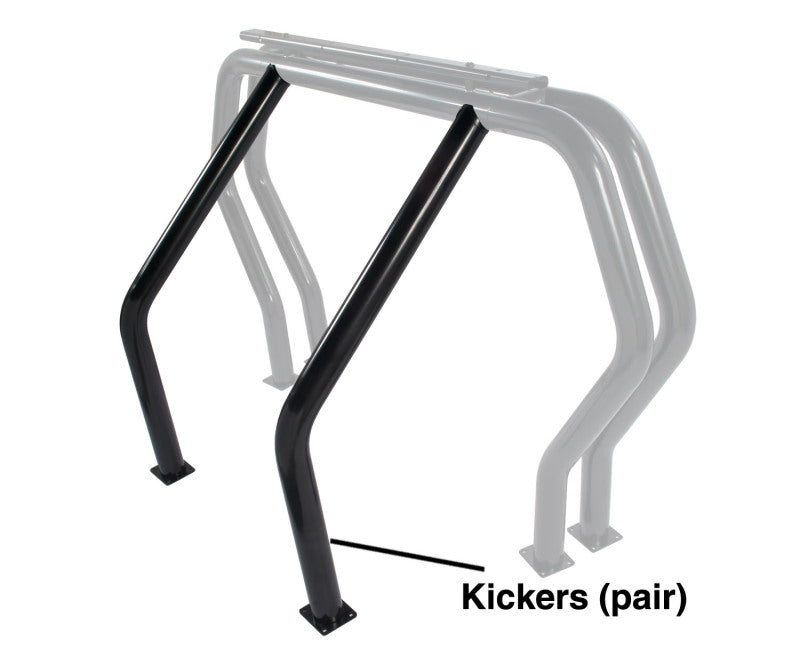 Go Rhino 9560B - GOR9560B - Go Rhino RHINO Bed Bar - Kickers - Black - Shipped in Europe - Tuningsupply.com