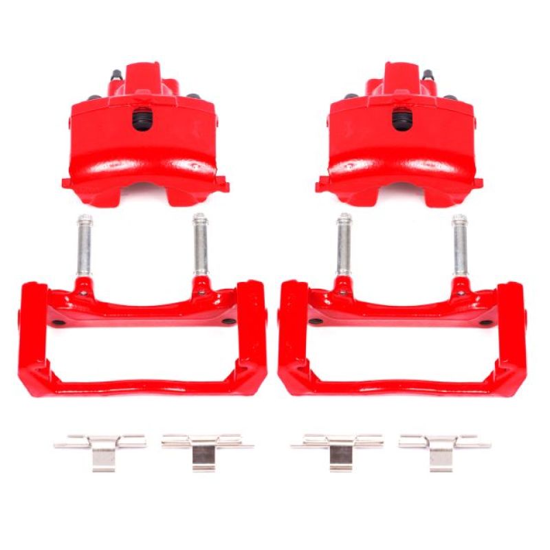 PowerStop S4836 - PSBS4836 - Power Stop 07-09 Chrysler Aspen Rear Red Calipers w/Brackets - Pair - Shipped in Europe - Tuningsupply.com