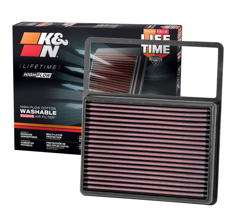 K&N Engineering 33-5001 - KNN33-5001 - K&N 13-14 Ford Fusion Hybrid 2.0L F/I Replacement Air Filter - Shipped in Europe - Tuningsupply.com