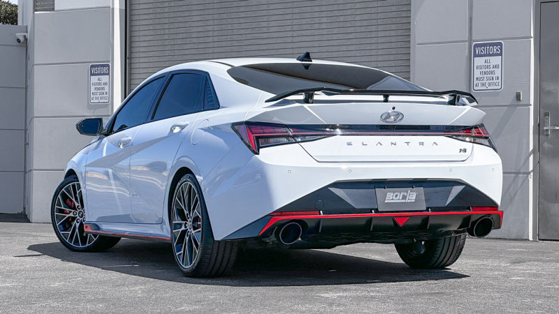 Borla 140925BC - BOR140925BC - Borla 22-23 Hyundai Elantra N 2.0L 4 CYL. Turbo AT/MT ATAK Catback Exhaust Black Chrome - Shipped in Europe - Tuningsupply.com