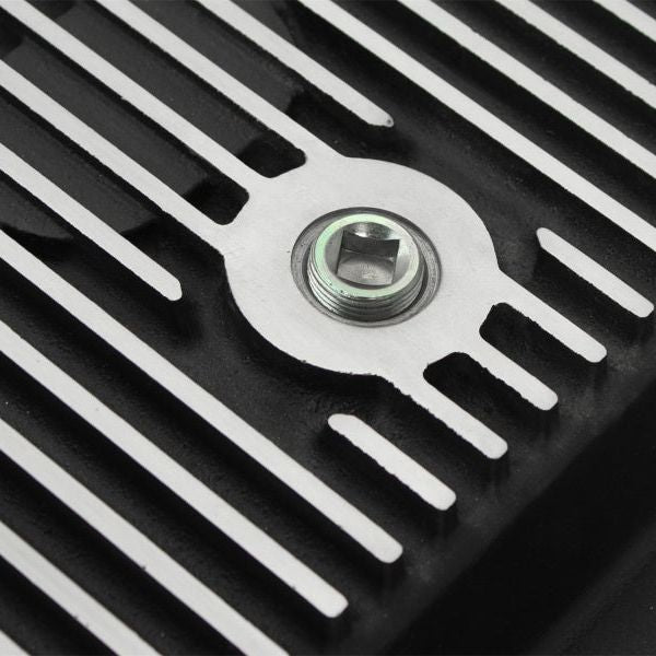 aFe 46-70182 - AFE46-70182 - aFe Power Transmission Pan Black Machined 11-14 Ford 6R140 Trucks V8 6.7L (td) - Shipped in Europe - Tuningsupply.com