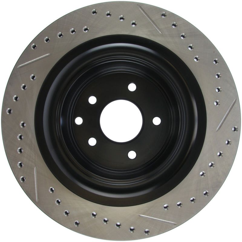 Stoptech 127.42101R - STO127.42101R - StopTech Infiniti G37 / Nissan 370Z SportStop Slotted & Drilled Rear Right Rotor - Shipped in Europe - Tuningsupply.com