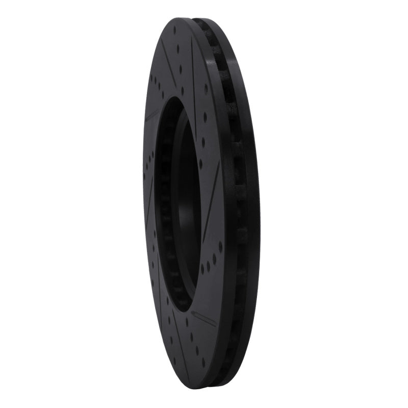 R1 Concepts 633-73086L - RNC633-73086L - R1 08-25 Audi A4 (Mexico) Front Left Drilled & Slotted Black Brake Rotor - Shipped in Europe - Tuningsupply.com
