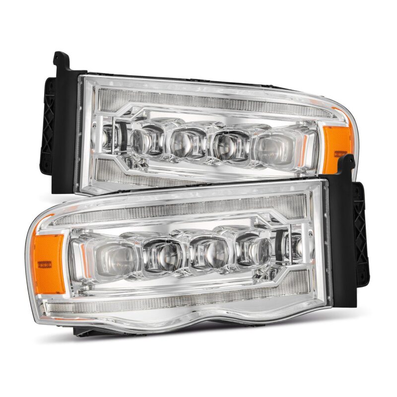 AlphaRex 880565 - ARX880565 - AlphaRex 02-05 Dodge Ram 1500 NOVA LED Proj Headlights Plank Style Chrome w/Activ Light/Seq Signal - Shipped in Europe - Tuningsupply.com