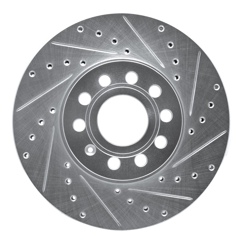 R1 Concepts 631-74028R - RNC631-74028R - R1 05-25 Audi A3 (Mexico) Front Right Drilled & Slotted Silver Brake Rotor - Shipped in Europe - Tuningsupply.com