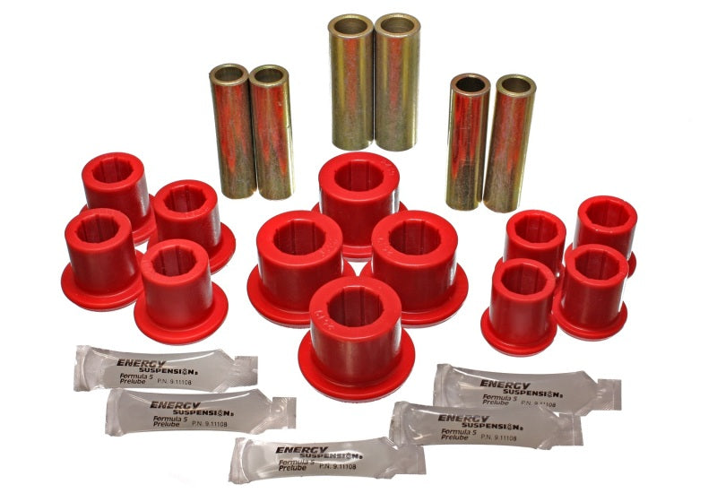 Energy Suspension 4.2150R - ENG4.2150R - Energy Suspension 97-03 Ford F100/F150/F250 2WD Rear Rear Leaf Spring Bushing Set - Shipped in Europe - Tuningsupply.com