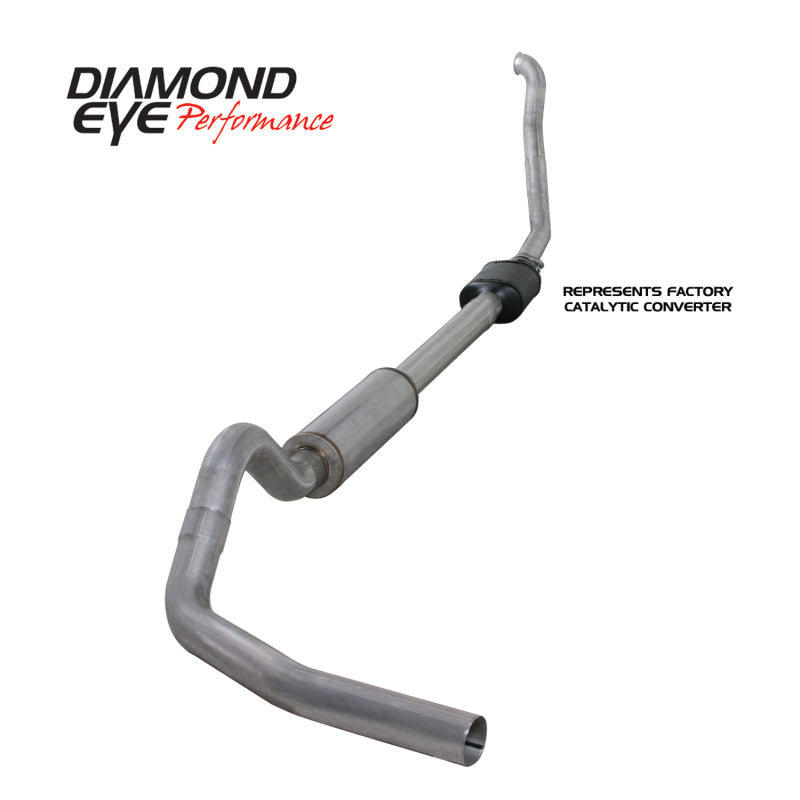 Diamond Eye Performance - DEPK4306A - Diamond Eye KIT 4in Turbo Back Single AL: 94-97 FORD 7.3L F250/F350 PWRSTROKE NFS W/ CARB EQUIV STDS - Shipped in Europe - Tuningsupply.com