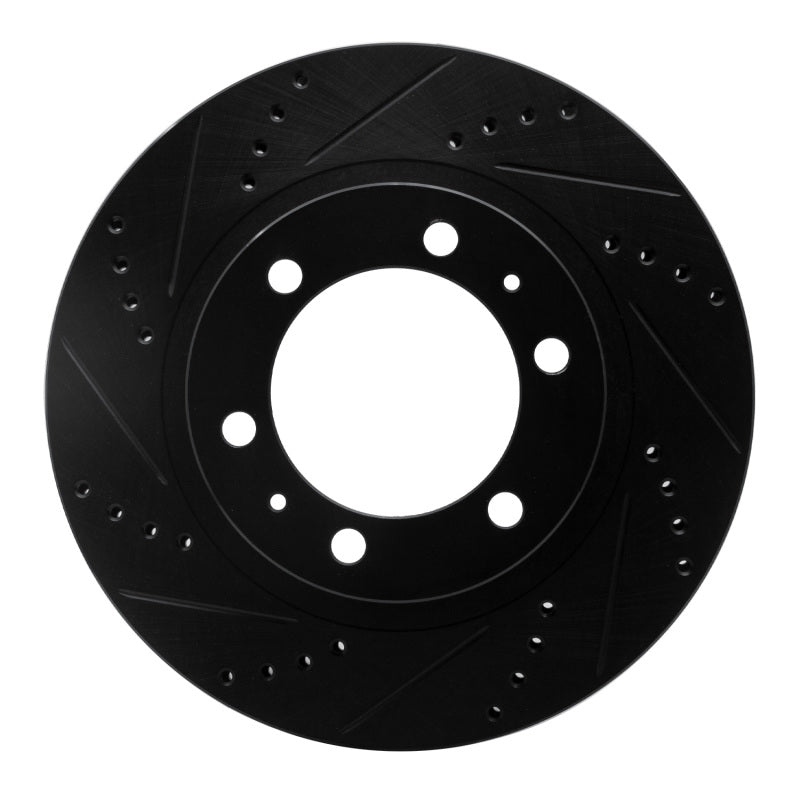 DFC 633-76128L - DFC633-76128L - DFC 03-23 Toyota 4Runner Front Left Drilled & Slotted Black Brake Rotor - Shipped in Europe - Tuningsupply.com