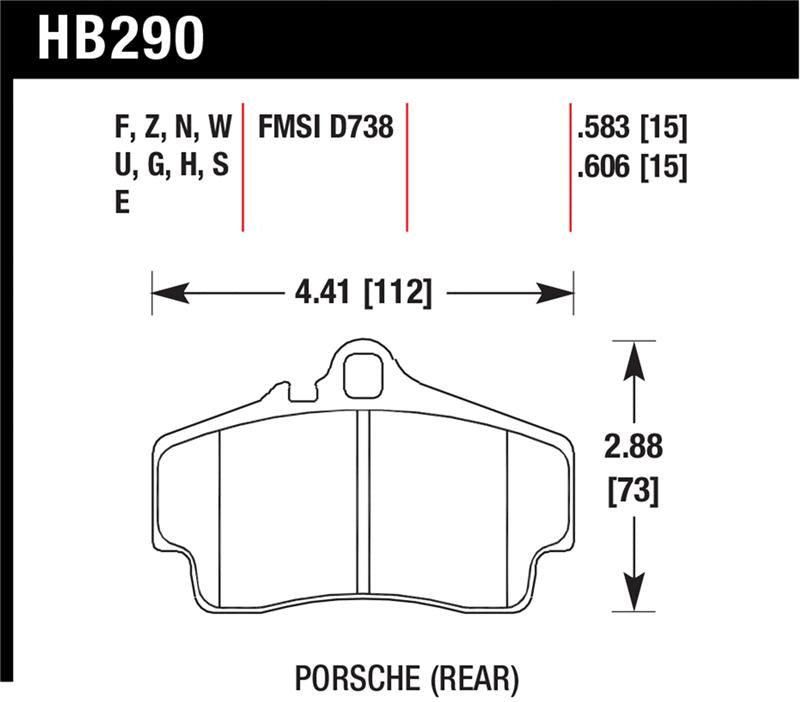 Hawk Performance HB290U.583 - HAWKHB290U.583 - Hawk Performance 98-10 Porsche 911 Carrera 2 / 07-12 Boxster S DTC-70 Race Rear Brake Pads - Shipped in Europe - Tuningsupply.com