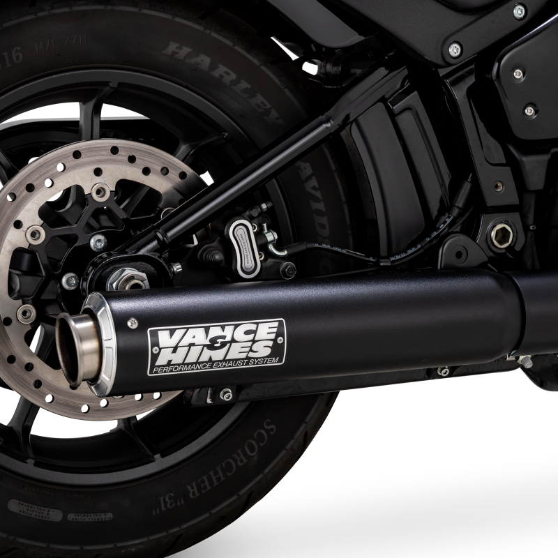 Vance and Hines 46746 - VAH46746 - Vance & Hines 2025 Narrow Tire Softail Supersport Slip-On - Black - Shipped in Europe - Tuningsupply.com