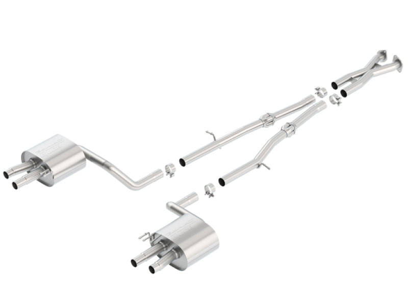 Borla 140736 - BOR140736 - Borla 2018 Kia Stinger 3.3L V6 Turbo 2.25in Pipe Dia Dual Split Rear Exit S-Type Cat-Back Exhaust - Shipped in Europe - Tuningsupply.com